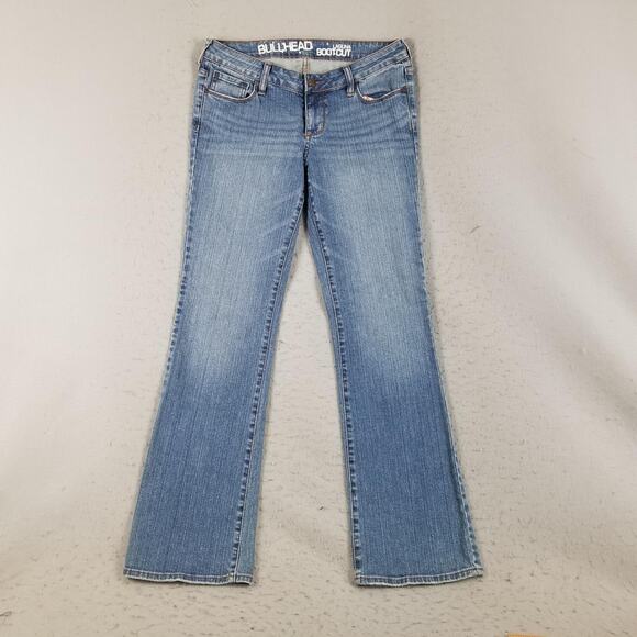 Bullhead Jeans Womens 8 Blue Laguna Bootcut Mid Rise 5-Pocket Zip Fly Denim - Picture 1 of 12